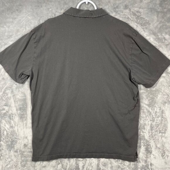 Patagonia Organic Cotton Gray Polo Shirt Mens Large - Picture 7 of 7